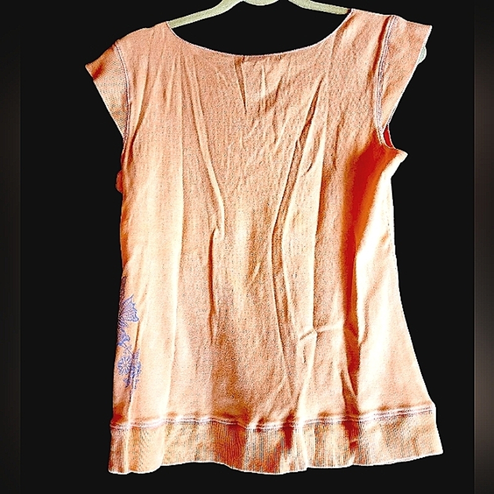 Oneworld Cap Sleeve T-Shirt Butterflies — image 2 of 3